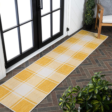 Sabine Traditional Farmhouse Bold Gingham Area Rug